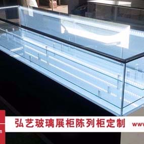 长形玻璃柜台 玻璃台阶展示柜