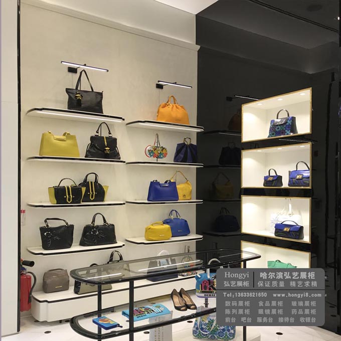 哈尔滨烤漆展柜 店铺陈列柜定做
