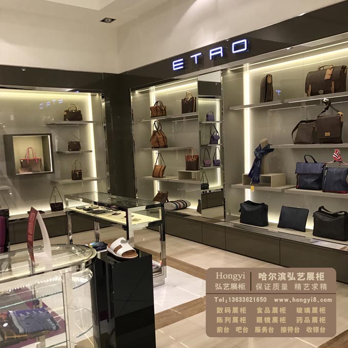 承接哈尔滨商场装修工程商场店面展示柜